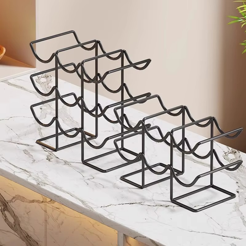 Wine Beer Supermarket - Multi-bottle desktop wine, beer rack, red