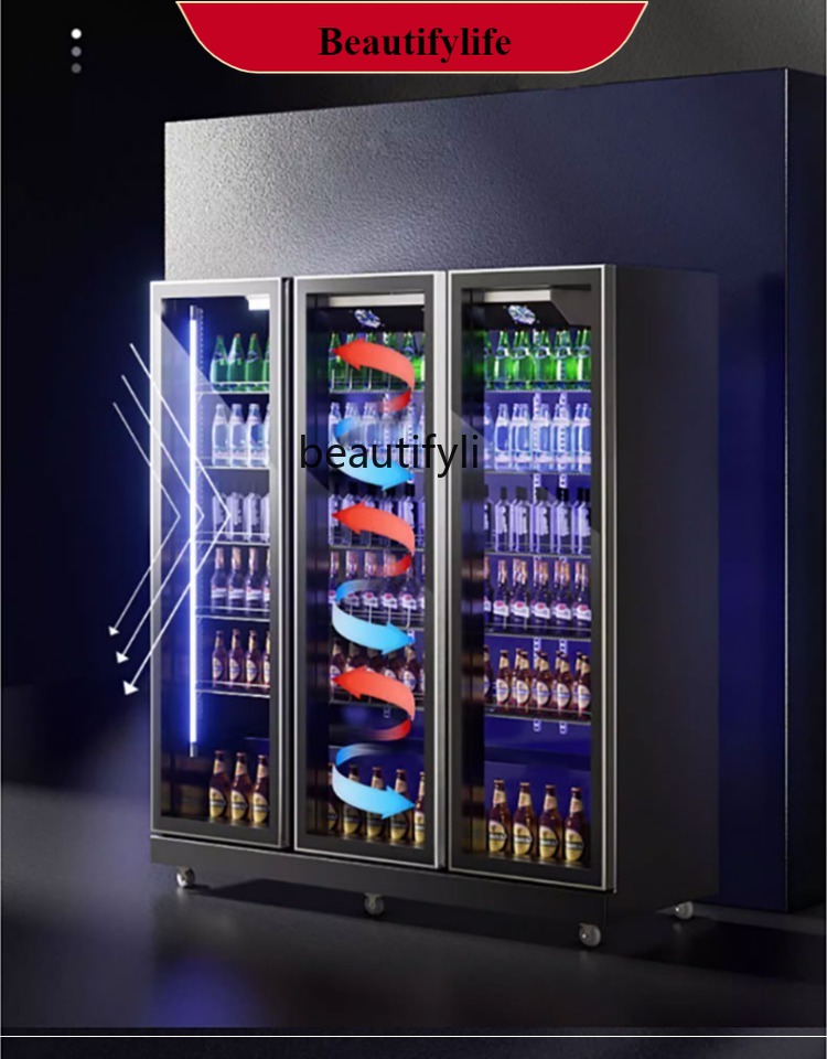 Wine Beer Supermarket - E132 Vertical Refrigerated Wine Beer Display