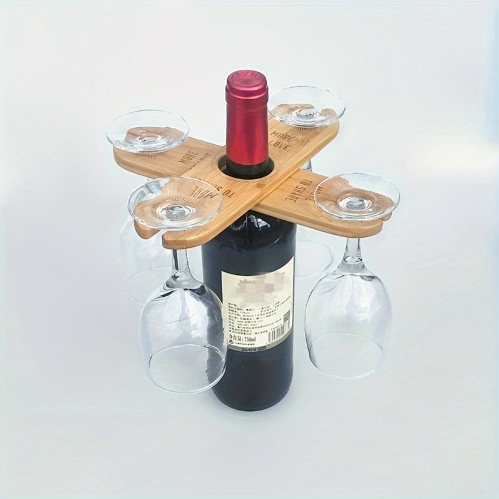 Wine Rack Wall Mount - 1pc Upside Down Hanging Red Wine