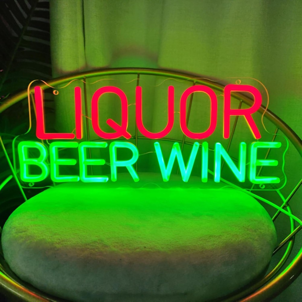 Wine Beer Store - Liquor Beer Wine LED Neon Sign