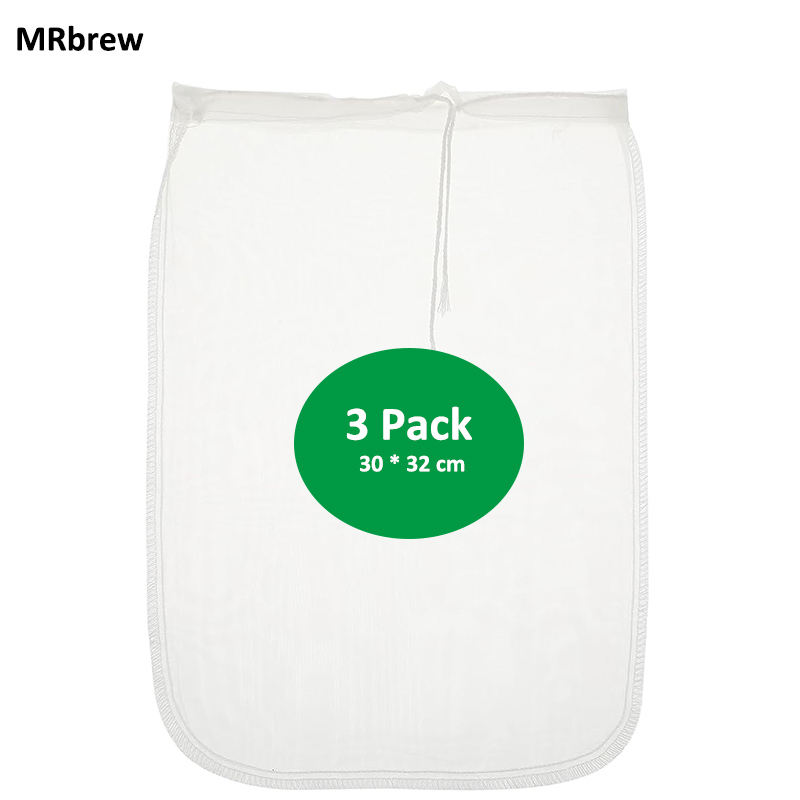 Wine Beer Food - 3Pcs Brew Bag 100 Mesh Straining