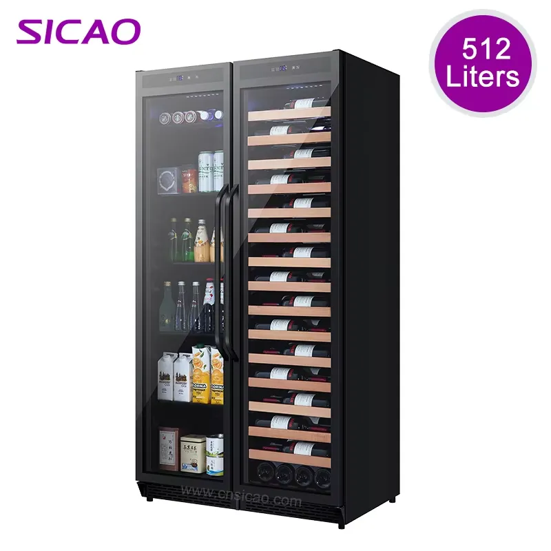 Wine Beer Fridge Under Counter - Built In Beverage Fridge Double Door