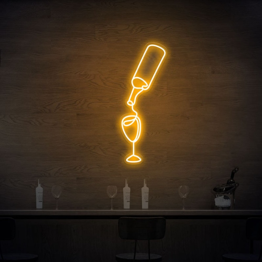 Wine Led Neon Sign lights USB  - đánh giá và giá Wine Beer Store