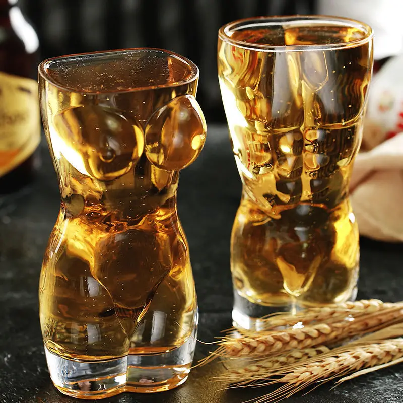 Creative Beer Glasses Body Art - đánh giá và giá Wine Beer Mixed Drinks