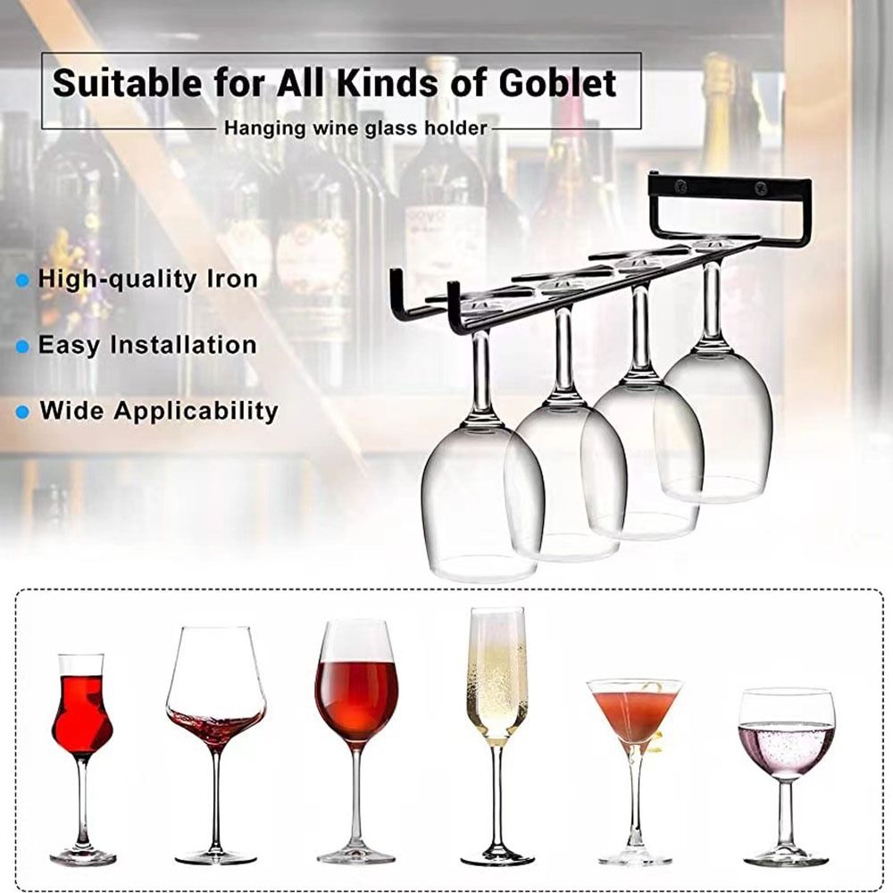 Wall Mounted Stemware Holder K - đánh giá và giá Wine Rack Wall Mount