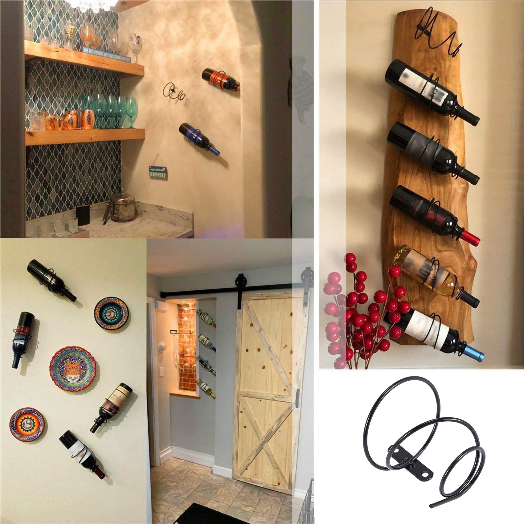 24-Hour Delivery 3Pack Simple  - đánh giá và giá Wine Rack Wall Mount
