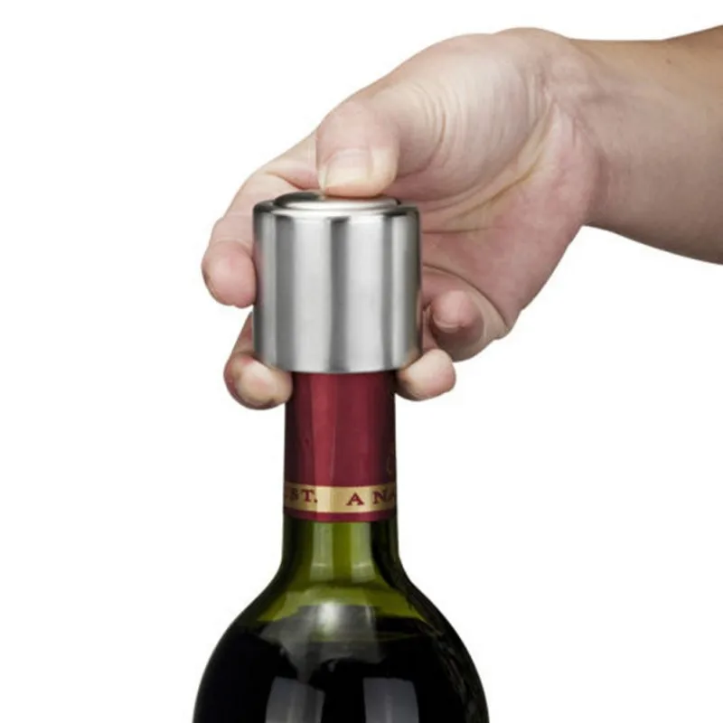 Bộ 2 Bình Đựng Rượu Inox Núm H - đánh giá và giá Wine Stopper Vacuum