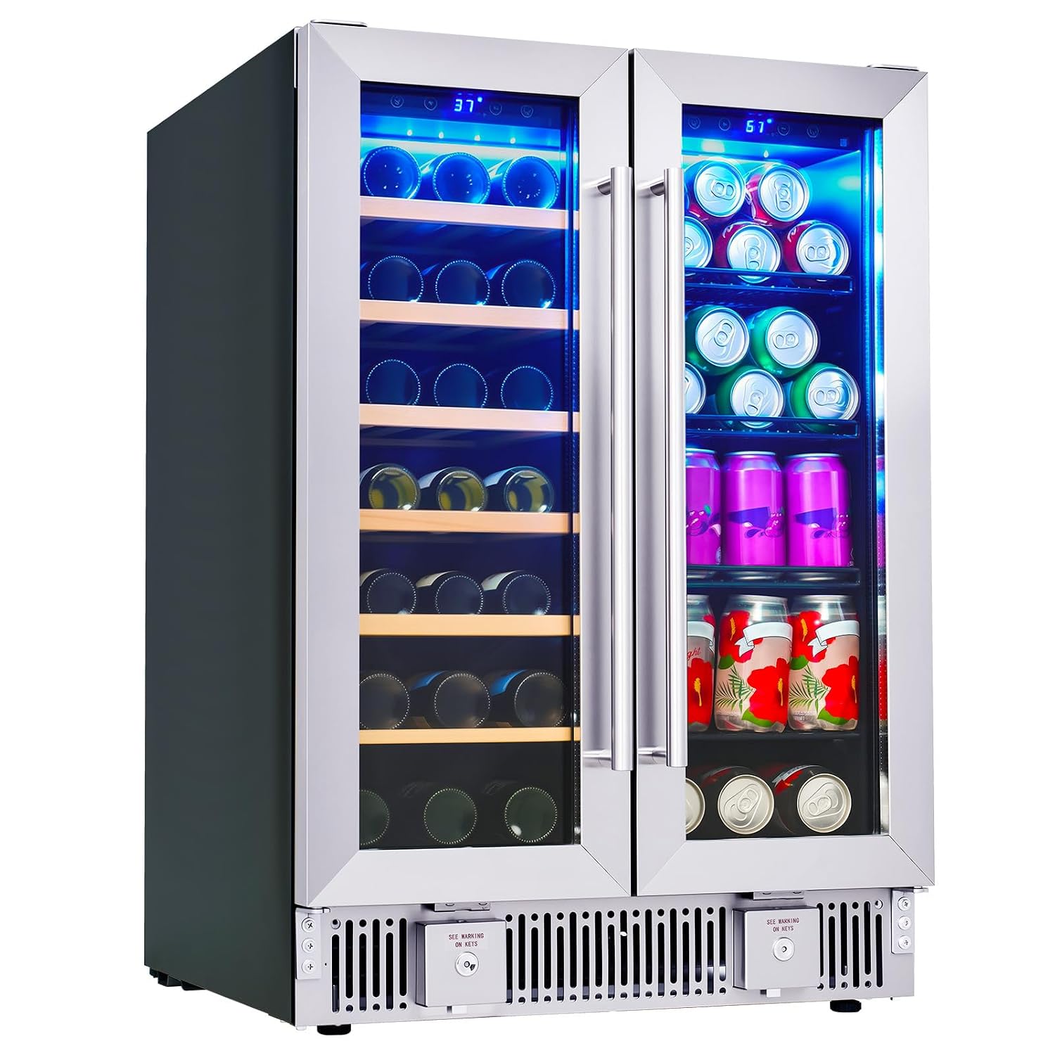 Beverage Refrigerator, 24-Inch - đánh giá và giá Wine Beer Fridge Under Counter