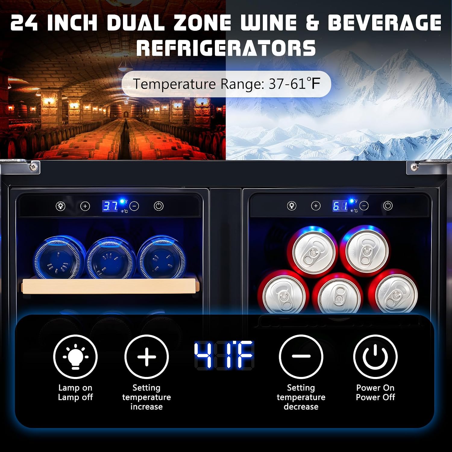 Beverage Refrigerator, 24-Inch - đánh giá và giá Wine Beer Fridge Under Counter