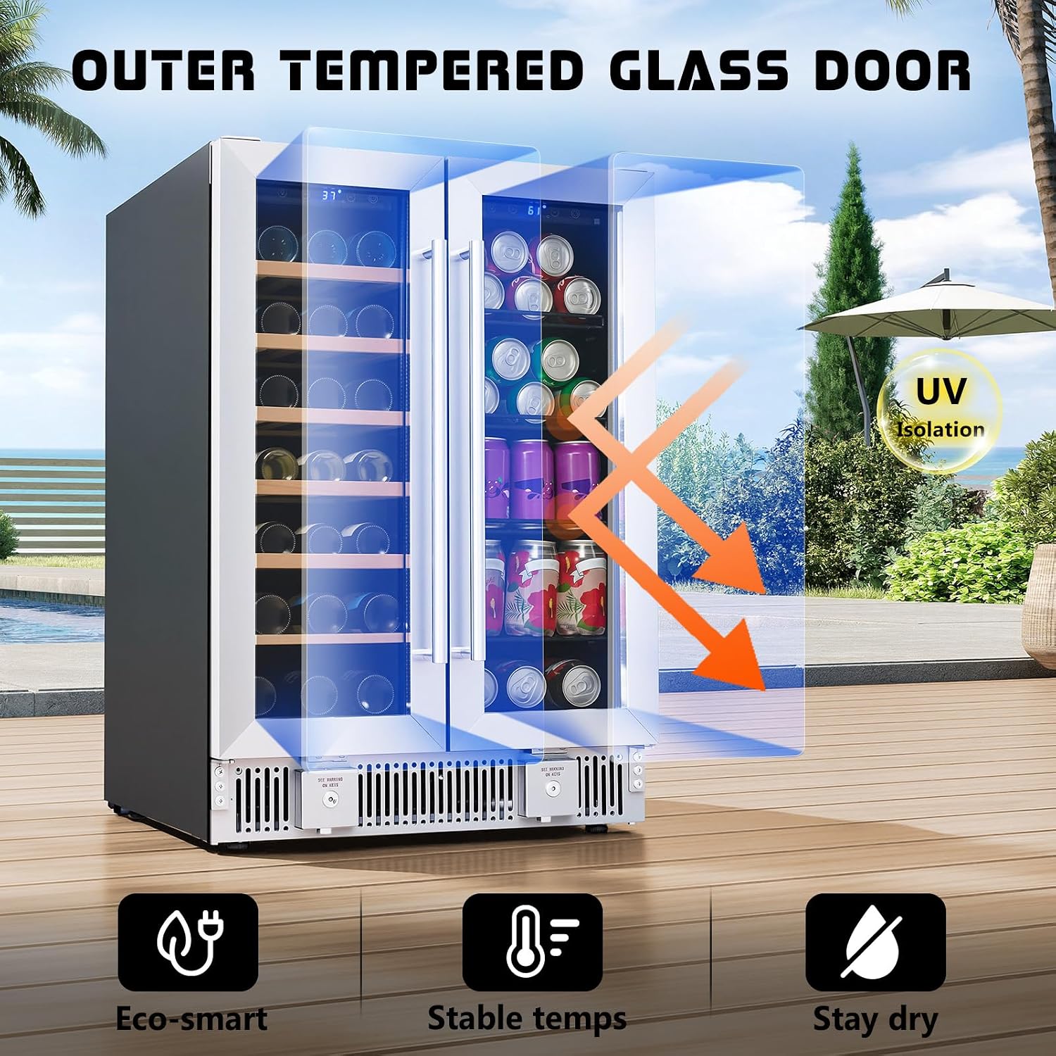 Beverage Refrigerator, 24-Inch - đánh giá và giá Wine Beer Fridge Under Counter