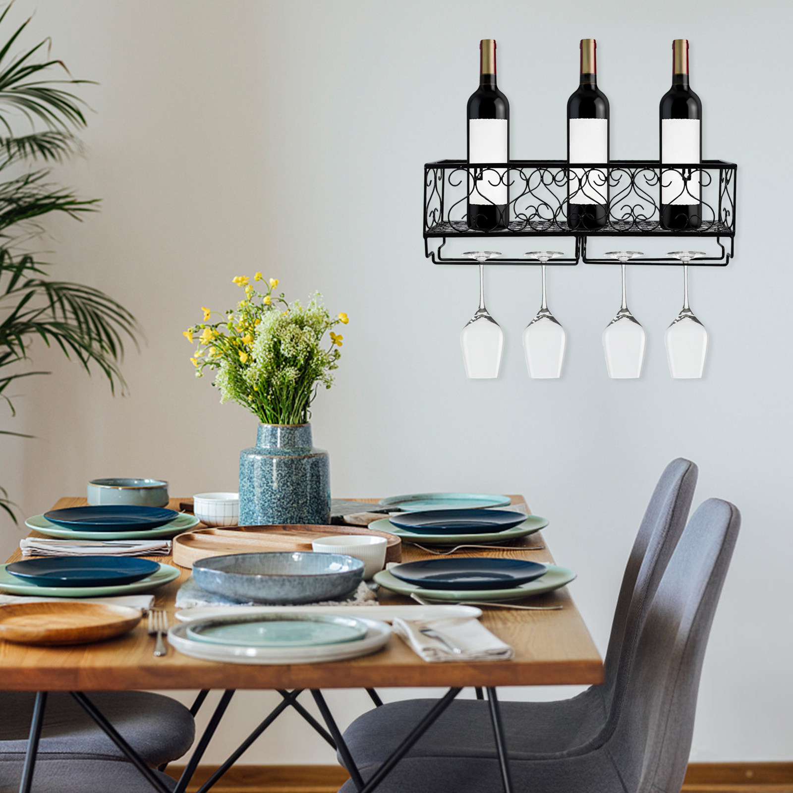 1Pcs Wall Mount Wine Bottle Ra - đánh giá và giá Wine Rack Wall Mount
