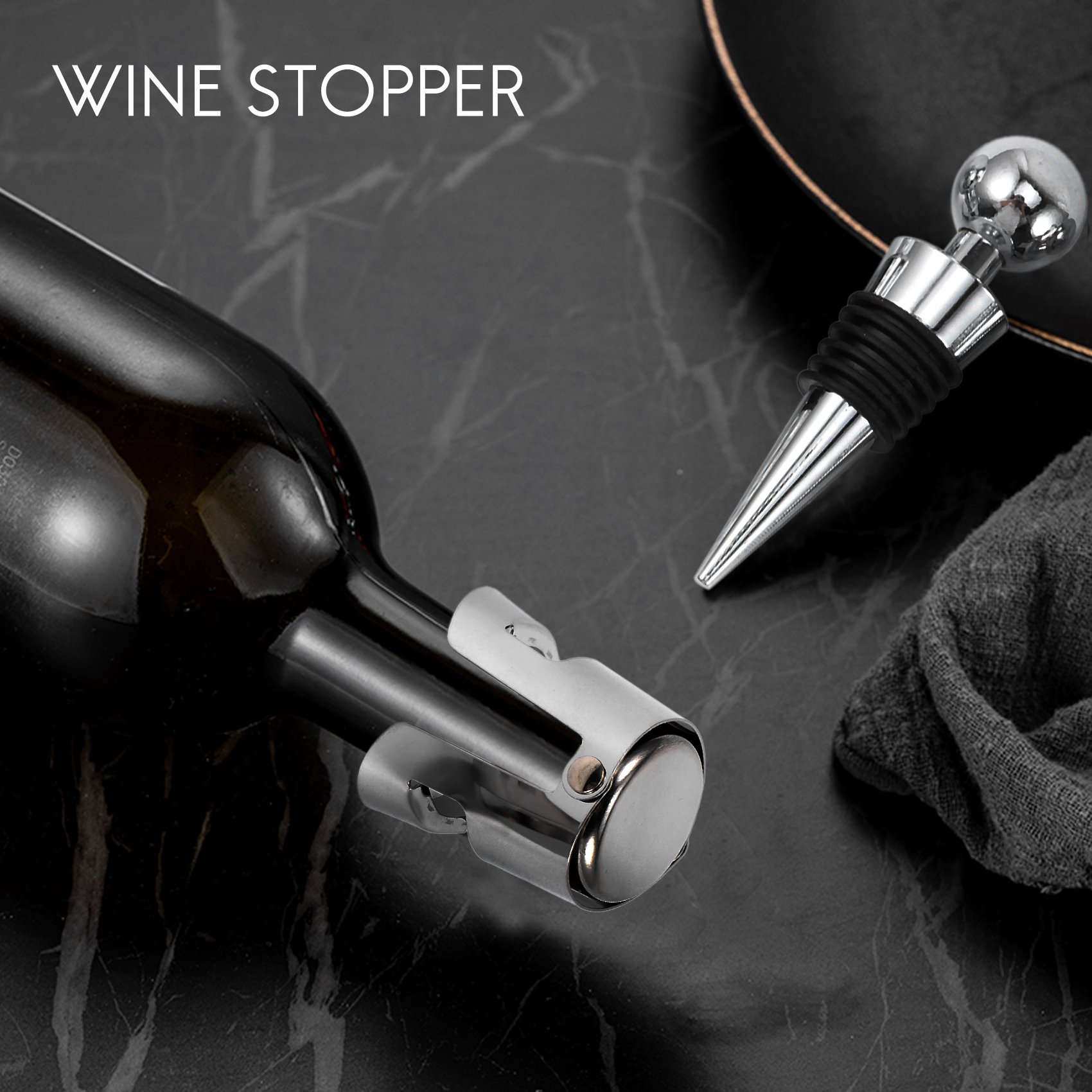 J1UL1N Wine Champagne Bottle S - đánh giá và giá Wine Stopper Vacuum
