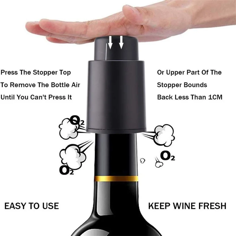 Vacuum Wine Preserver with Tim - đánh giá và giá Wine Stopper Vacuum
