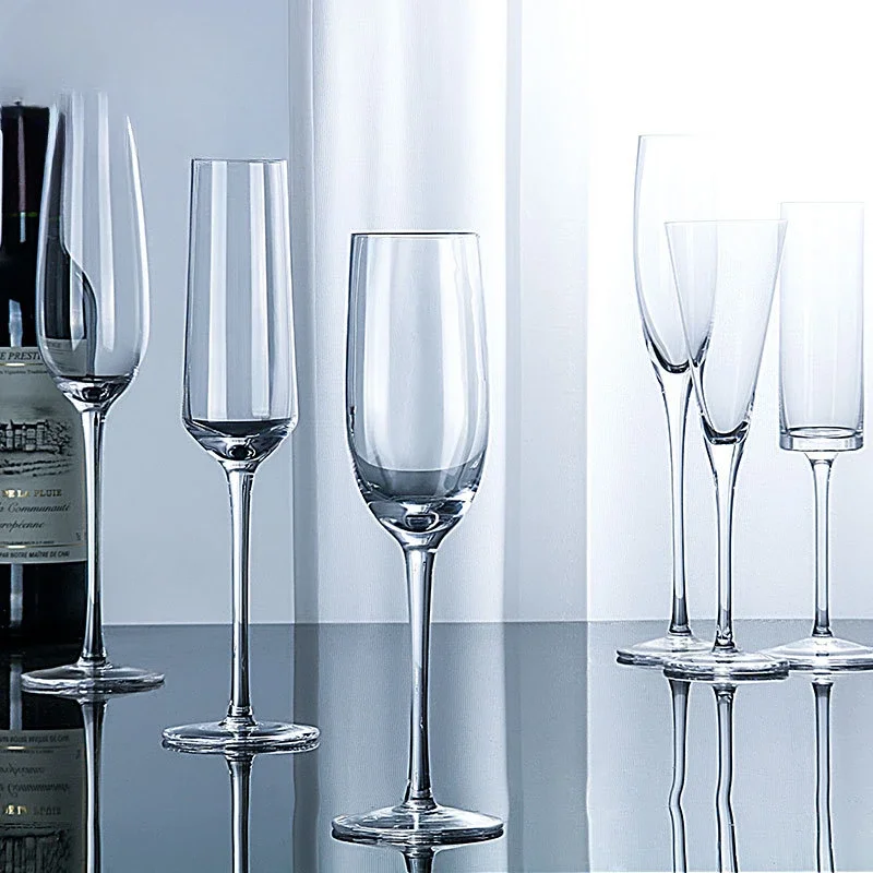 Champagne Glass Crystal Glass  - đánh giá và giá Wine Glass Set Crystal
