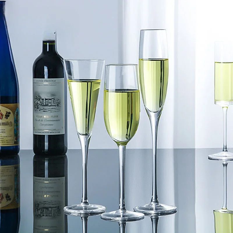 Champagne Glass Crystal Glass  - đánh giá và giá Wine Glass Set Crystal