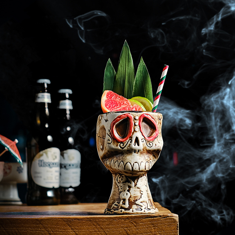 Halloween Skull Ceramic Mug -  - đánh giá và giá Wine Beer Mixed Drinks