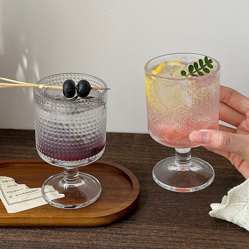 4pcs Set Vintage Embossed Mixe - đánh giá và giá Wine Beer Mixed Drinks