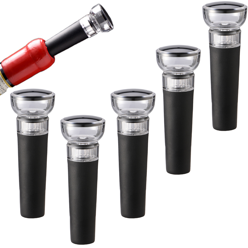 5PC Black Vacuum Pump Reusable - đánh giá và giá Wine Stopper Vacuum