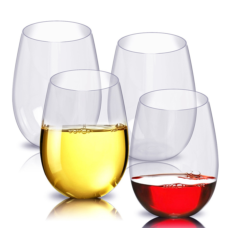 2/4Pcs Shatterproof Plastic Wi - đánh giá và giá Wine Beer Juice