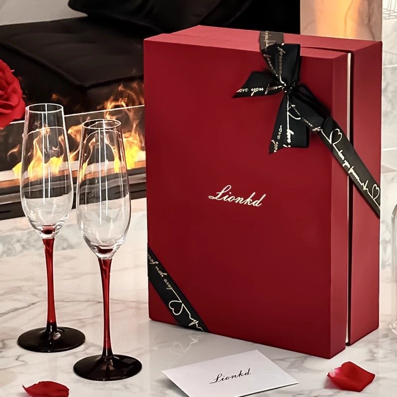 HYS high-end gift champagne cu - đánh giá và giá Wine Glass Set Crystal