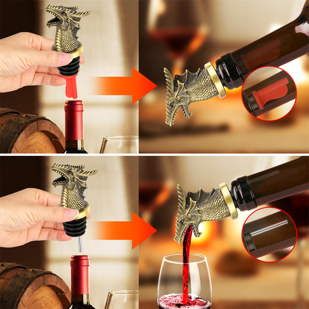 Dragon Decor Wine Bottle Stopp - đánh giá và giá Wine Stopper Vacuum