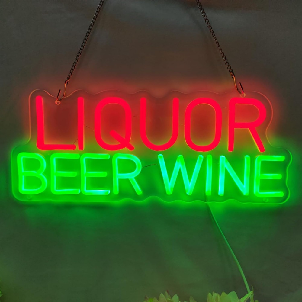 Liquor Beer Wine LED Neon Sign - đánh giá và giá Wine Beer Store