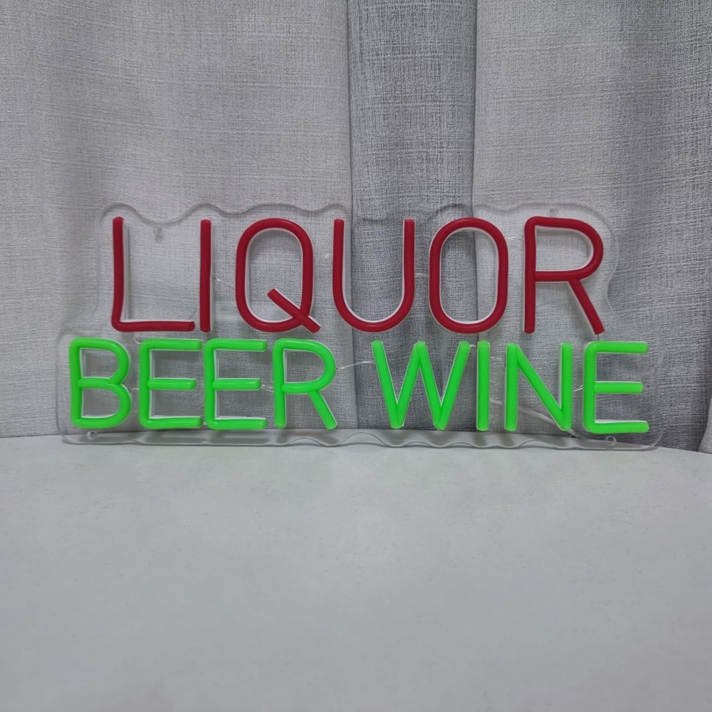 Liquor Beer Wine LED Neon Sign - đánh giá và giá Wine Beer Store