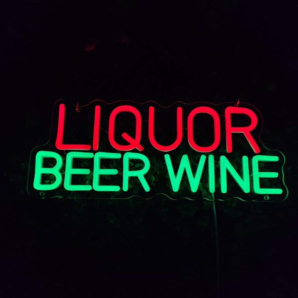Liquor Beer Wine LED Neon Sign - đánh giá và giá Wine Beer Store