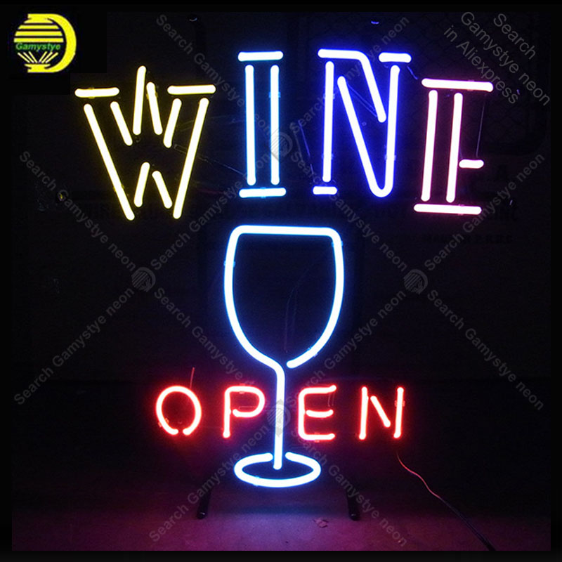Neon Sign for OPEN WINE and wi - đánh giá và giá Wine Beer Store