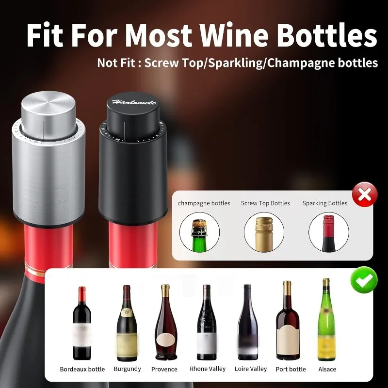 Wine Bottle Stoppers Vacuum Wi - đánh giá và giá Wine Stopper Vacuum