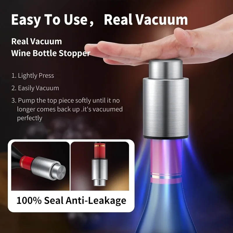Wine Bottle Stoppers Vacuum Wi - đánh giá và giá Wine Stopper Vacuum