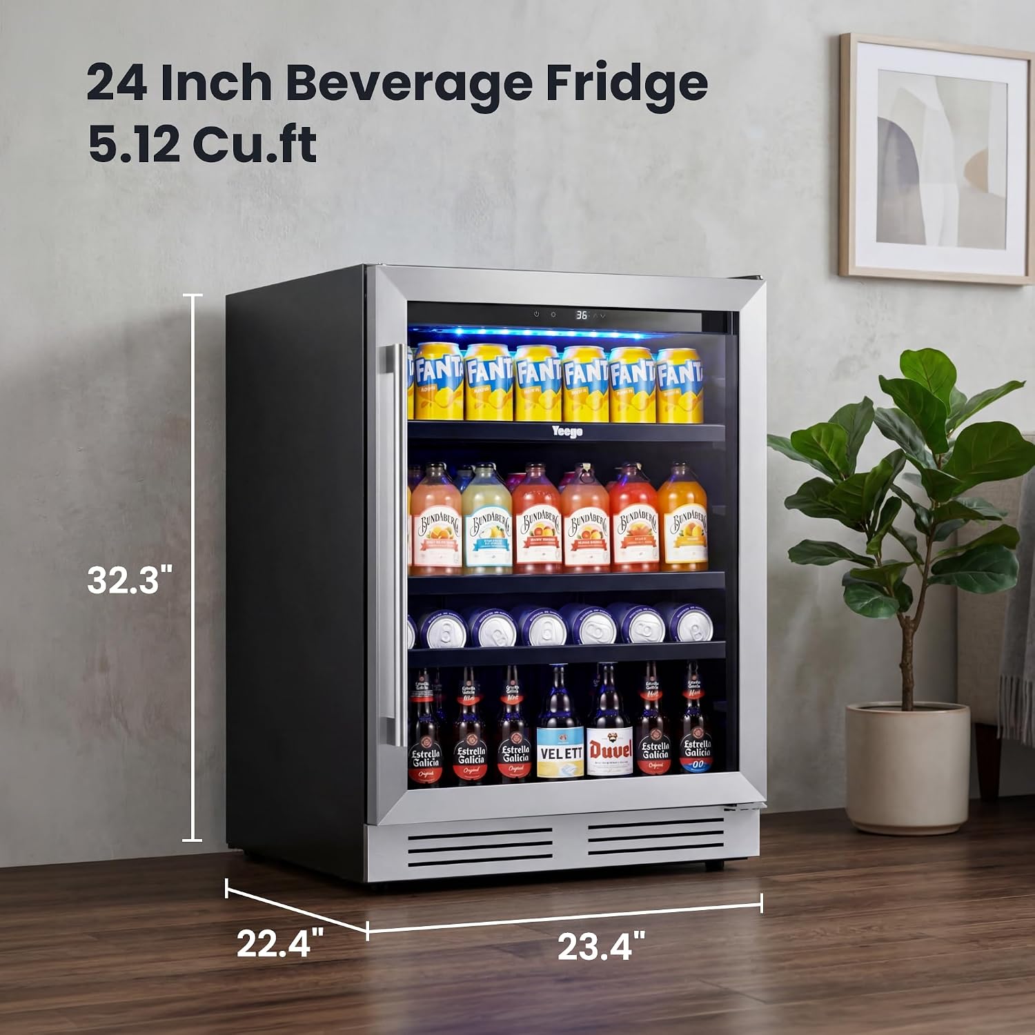 24 Inch Beverage Cooler Fridge - đánh giá và giá Wine Beer Fridge Under Counter
