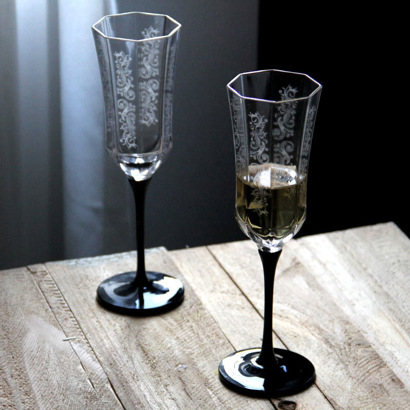 French Vintage Champagne Glass - đánh giá và giá Wine Glass Set Crystal