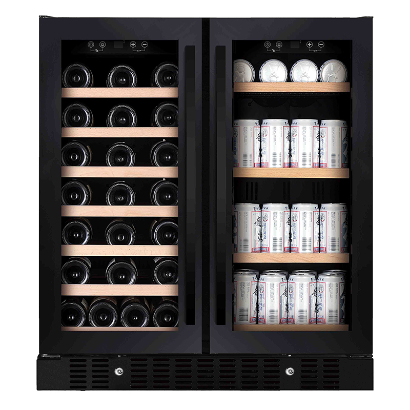 176L Glass Door Drink Fridge U - đánh giá và giá Wine Beer Fridge Under Counter