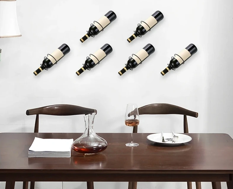 Pack Of 6 Wall Mounted Wine Ra - đánh giá và giá Wine Rack Wall Mount
