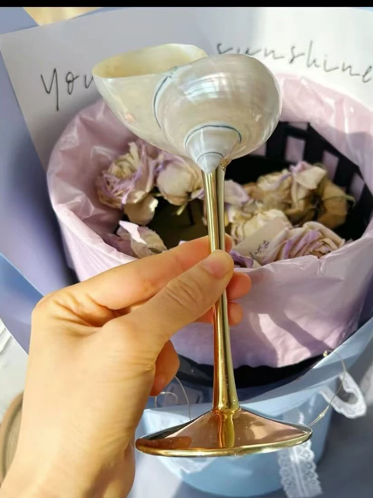 AhunderJiaz Retro Couple Seash - đánh giá và giá Wine Glass Set Crystal
