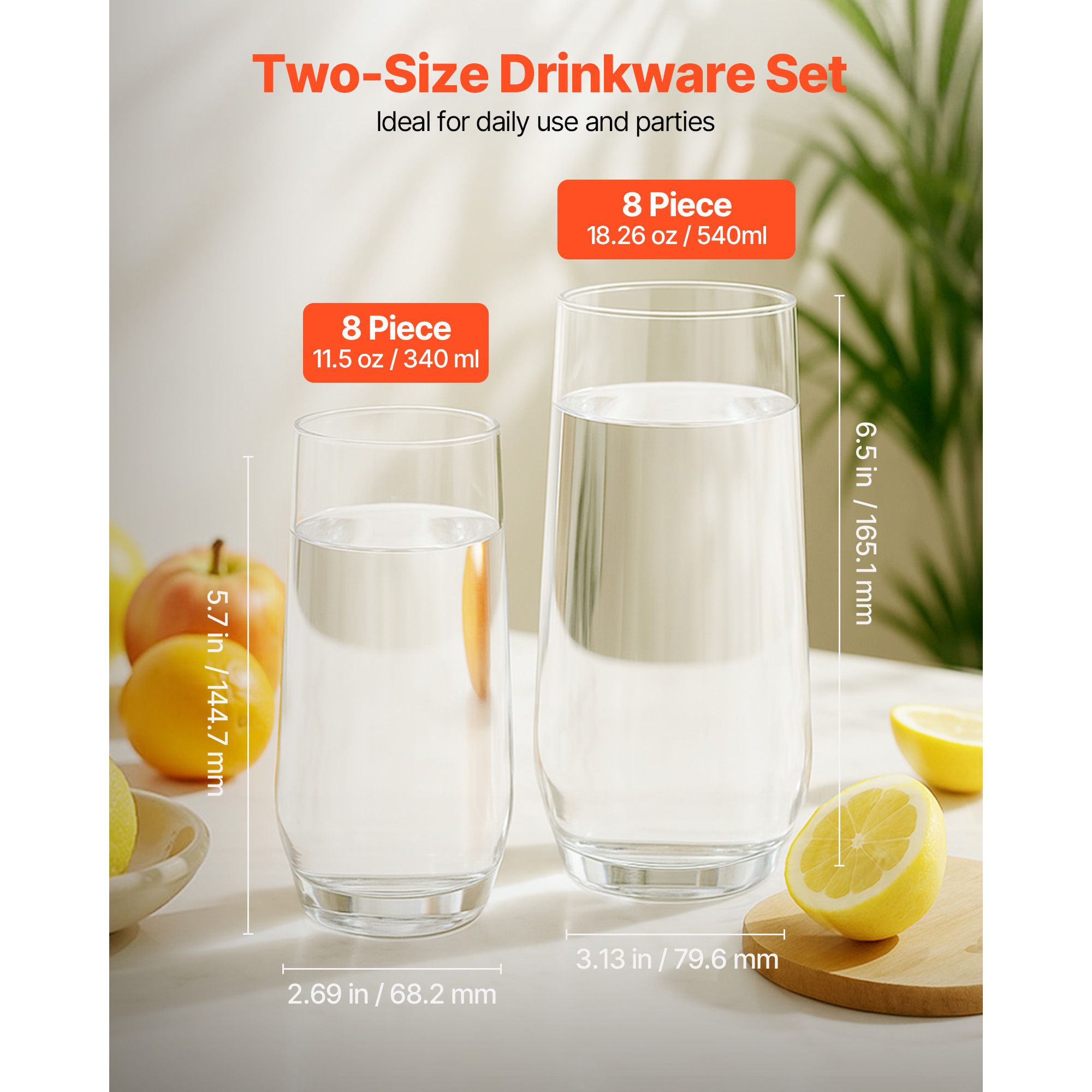 Drinking Glasses Set, 16-Piece - đánh giá và giá Wine Beer Mixed Drinks