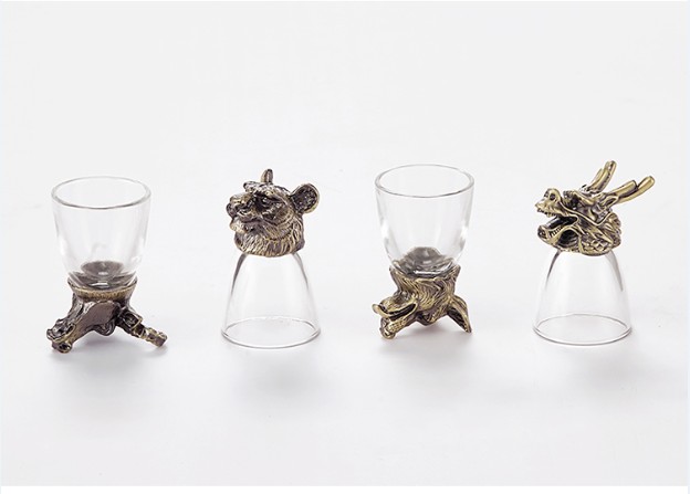 Luxury 12 Zodiac Animal Head C - đánh giá và giá Wine Glass Set Crystal