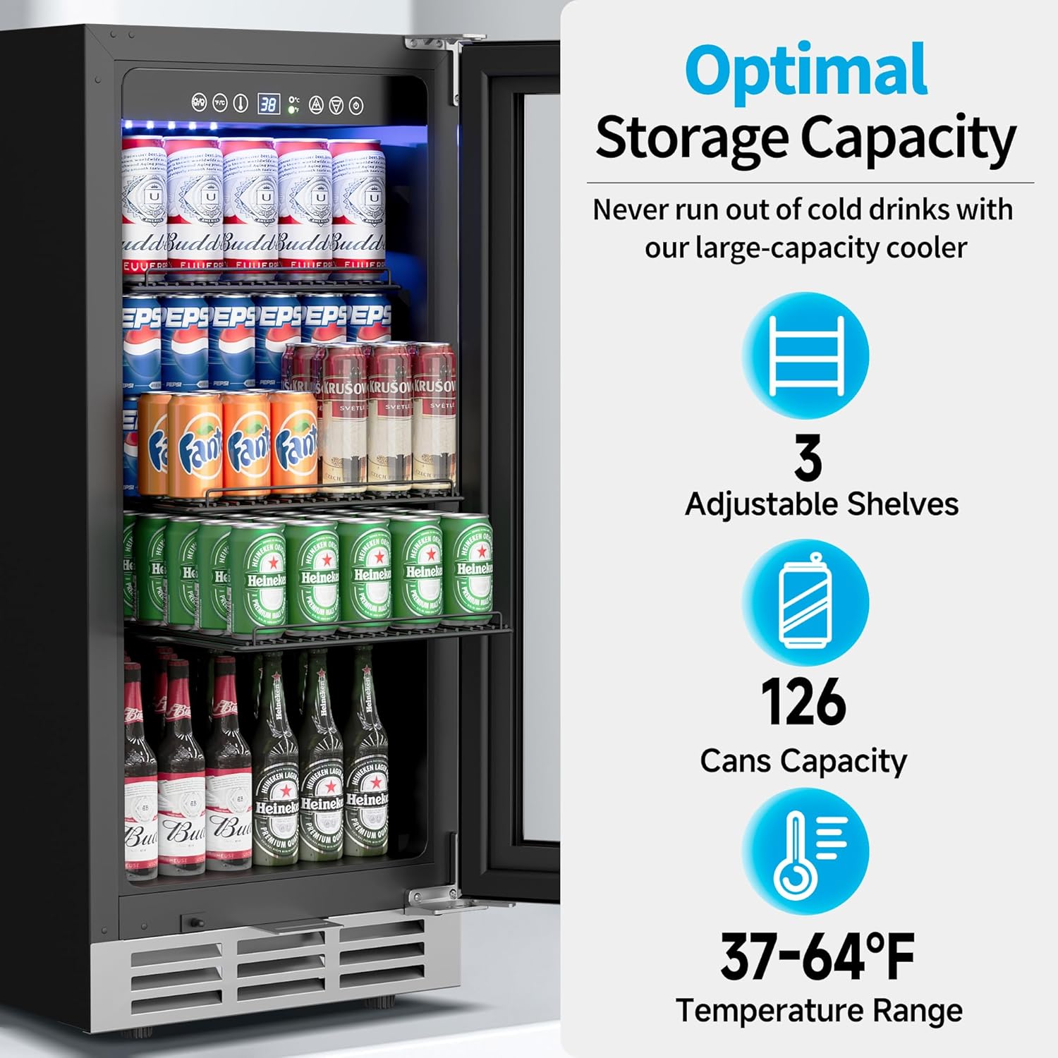 15 Inch Under Counter Beverage - đánh giá và giá Wine Beer Fridge Under Counter