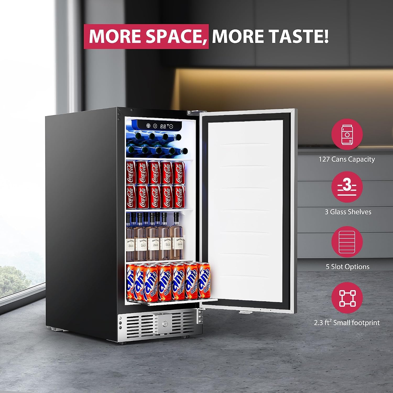 15 Inch Beverage Cooler Under  - đánh giá và giá Wine Beer Fridge Under Counter